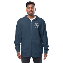 Load image into Gallery viewer, Unisex fleece zip up hoodie